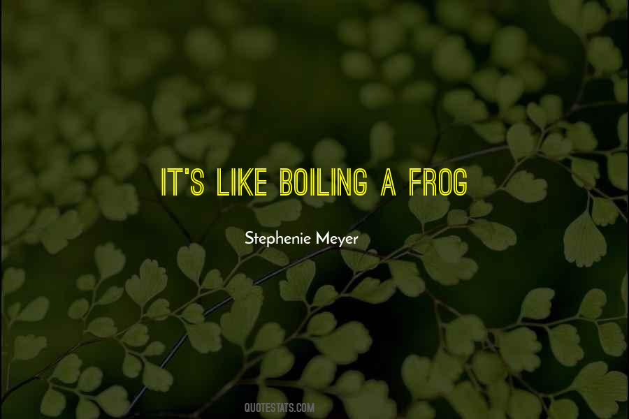 Boiling Frog Quotes #474927