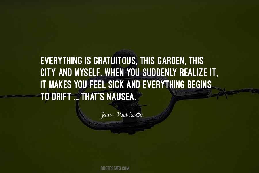 Nausea Sartre Quotes #241295