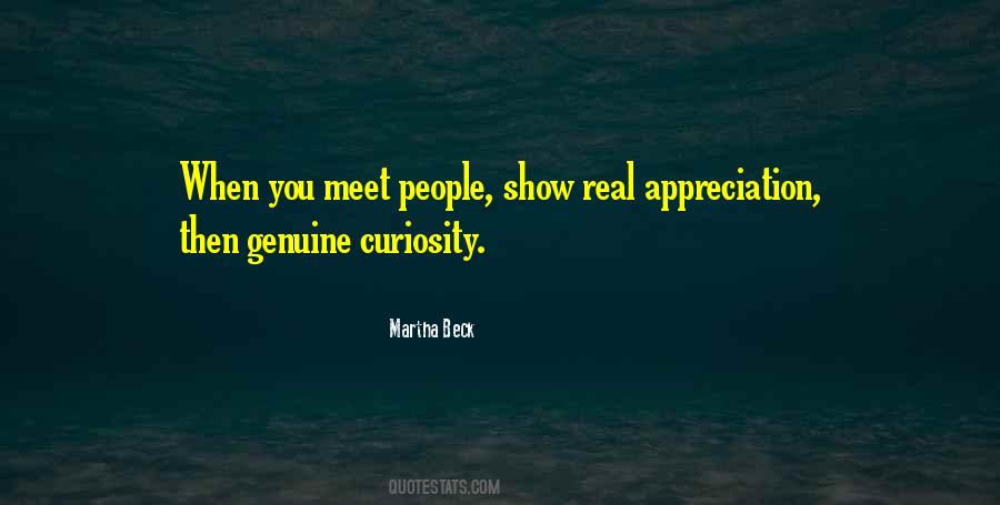 Appreciation Of Genuine People Quotes #424134