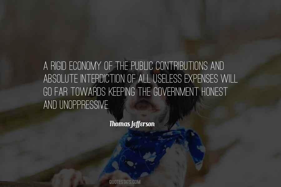 Thomas Jefferson Economy Quotes #1781740