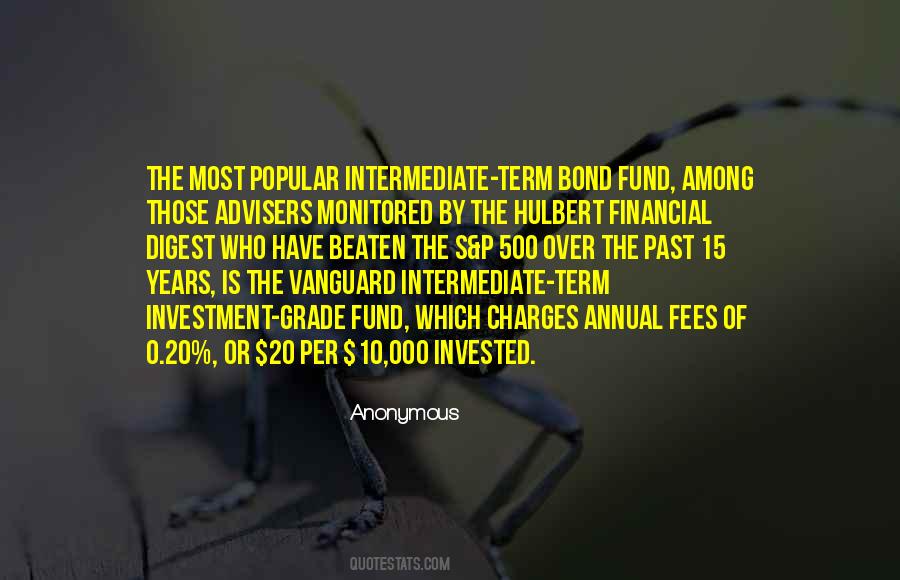 Bond Fund Quotes #1304913