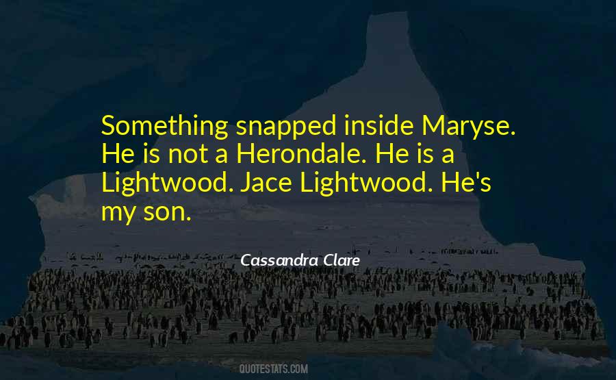 Jace Mortal Instruments Quotes #1852329