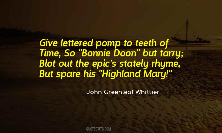 Bonnie Doon Quotes #251846