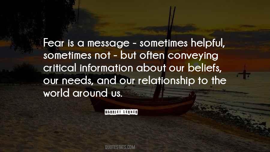 Conveying A Message Quotes #1273548