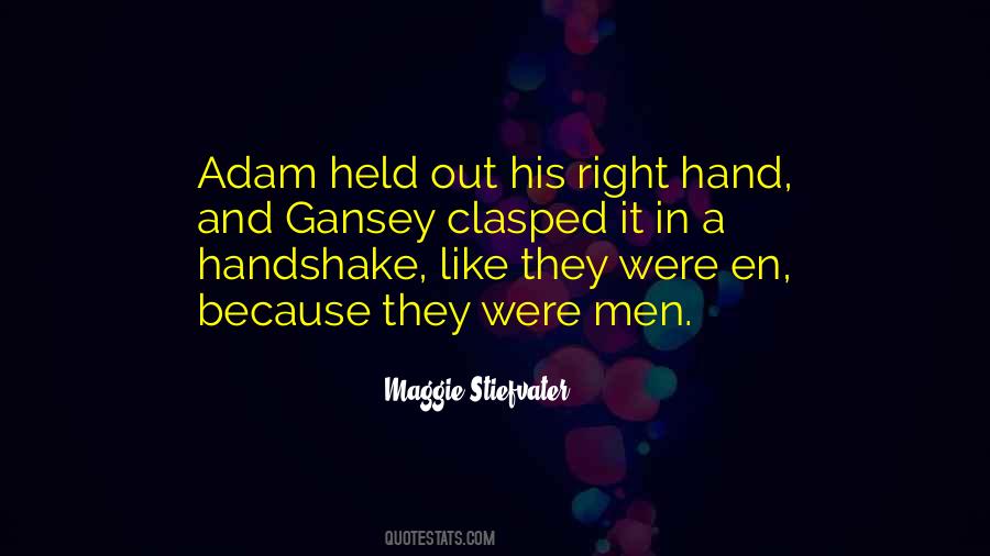 Hand Clasped Quotes #1537337