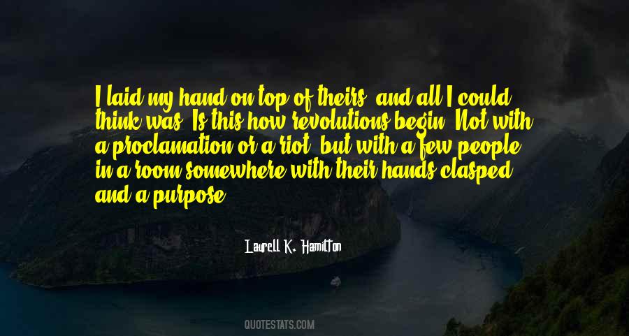Hand Clasped Quotes #1636821
