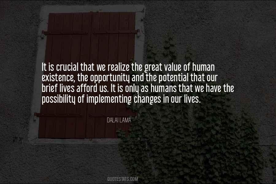 Human Value Quotes #66250