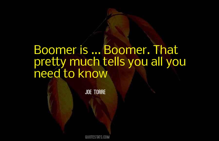 Boomer Quotes #288704