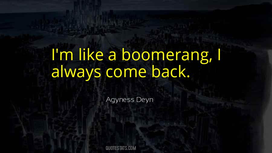 Boomerang Quotes #1168566