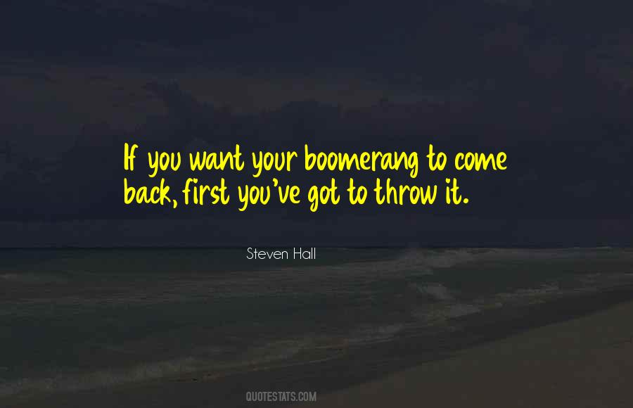 Boomerang Quotes #1588486