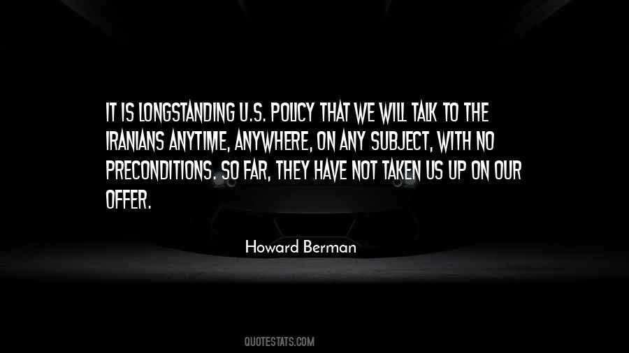 Us Policy Quotes #484291