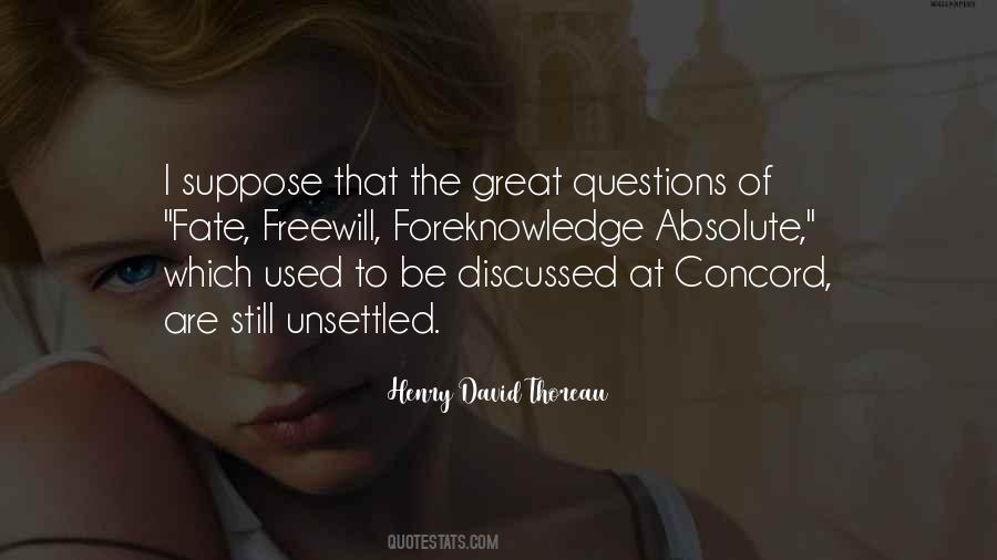 Foreknowledge Got Quotes #144810