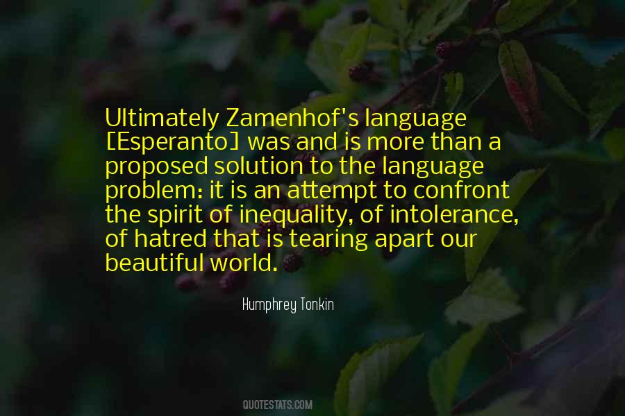 Zamenhof Language Quotes #881498