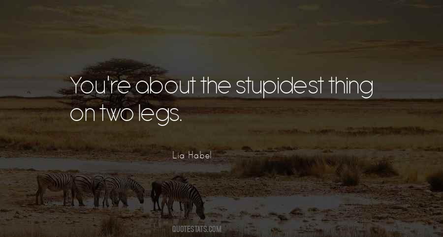 Stupidest Things Quotes #258518