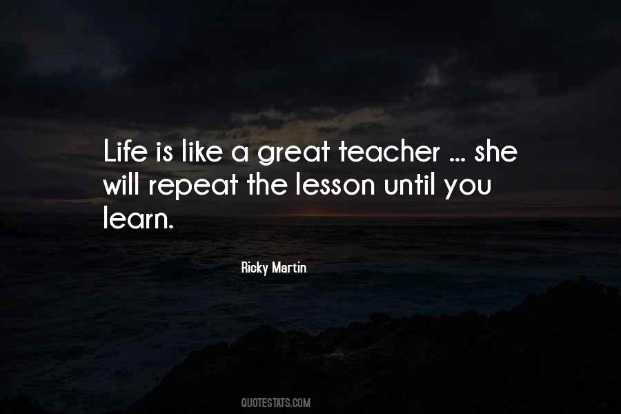 Lesson Learn Quotes #391445