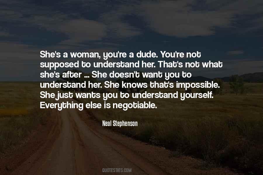 Understanding Women Quotes #259057