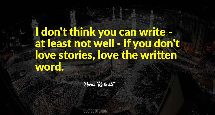 Written Love Quotes #340940