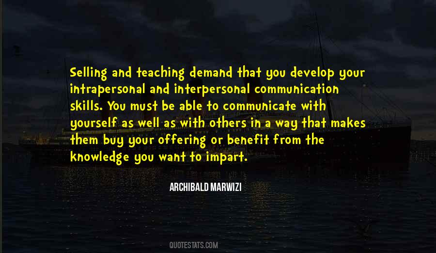 Knowledge Teaching Quotes #1123207