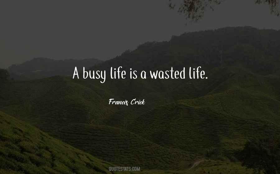 A Wasted Life Quotes #1490111