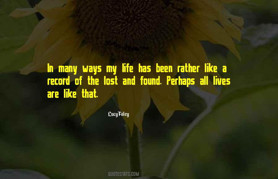 Quotes About Love Lost And Found #1129867