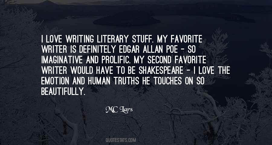 Quotes About Love Literary #1492829