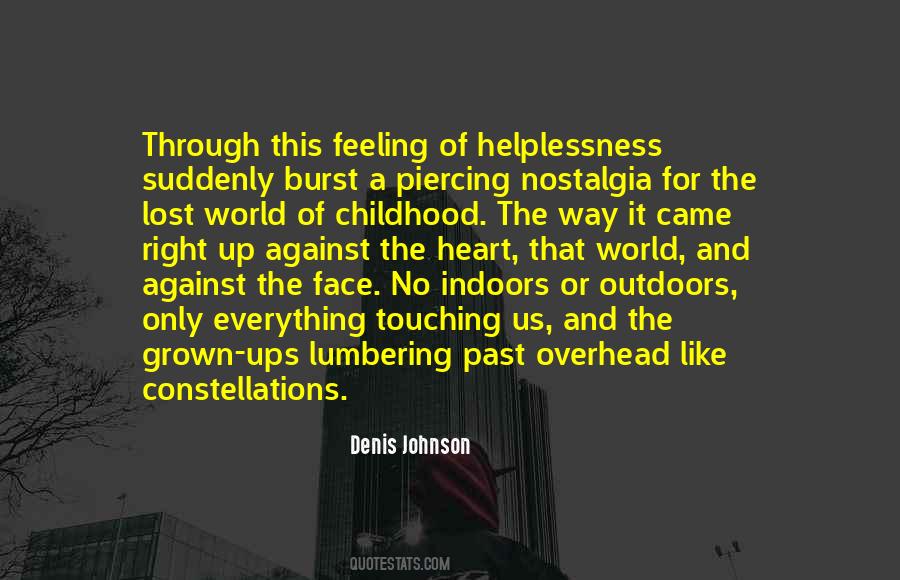 Touching His Face Quotes #1320198