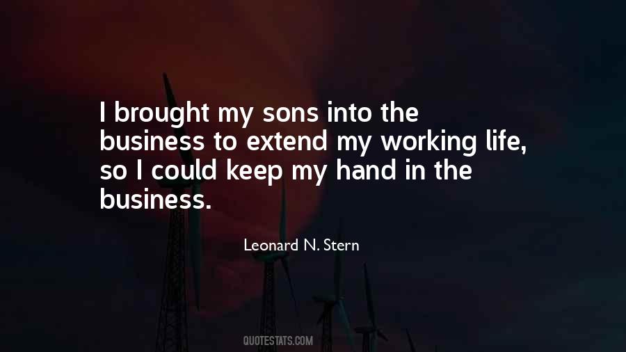 My Sons Quotes #1096524