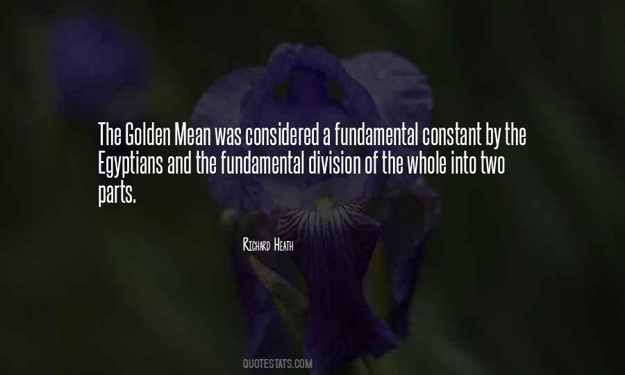 Golden Mean Quotes #1264522