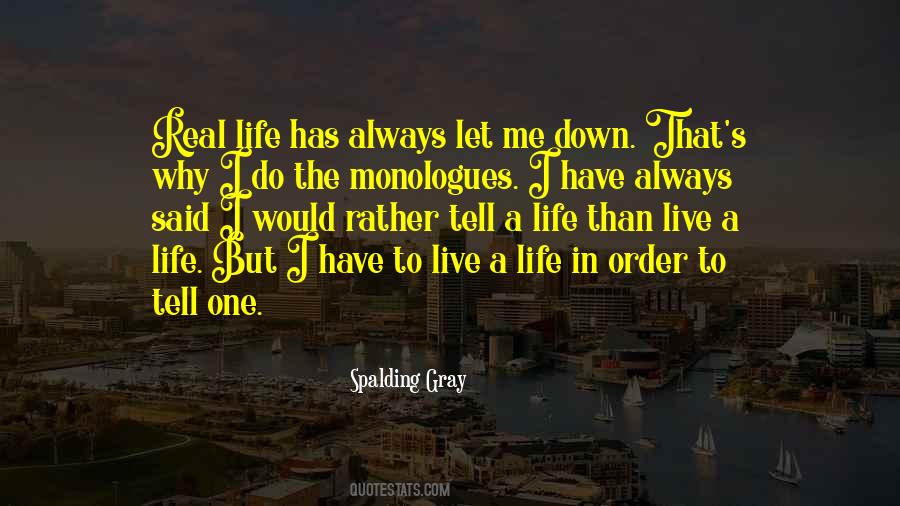 Life In Order Quotes #177936