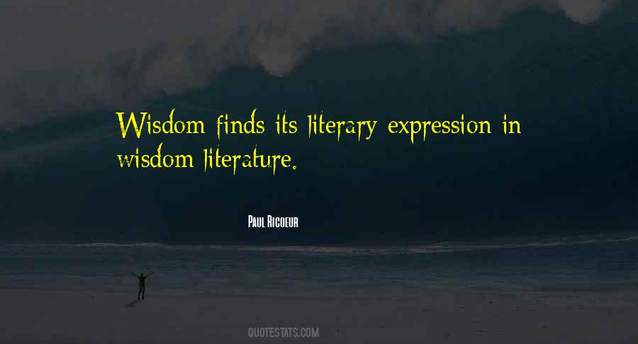 Literary Wisdom Quotes #396919