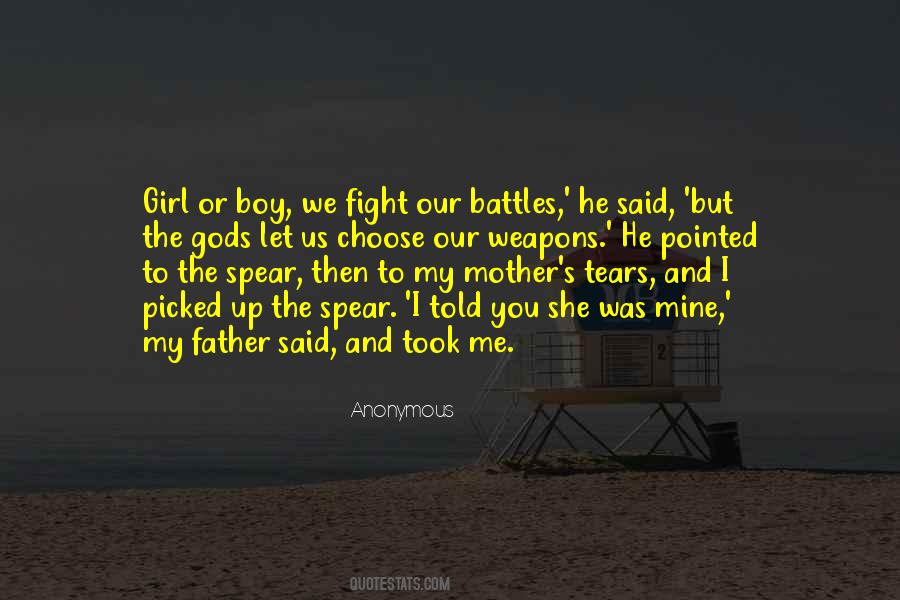 Boy Vs Girl Fight Quotes #1514119