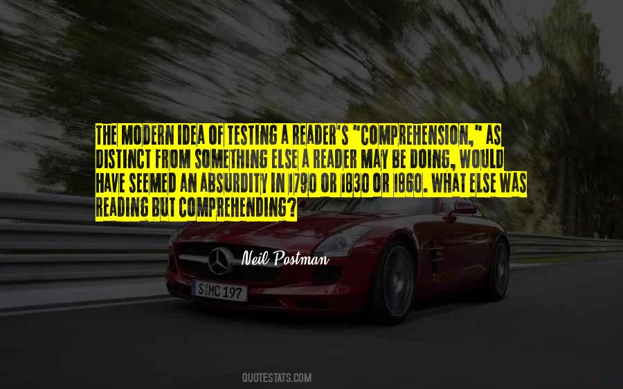 Reading And Comprehension Quotes #1528730