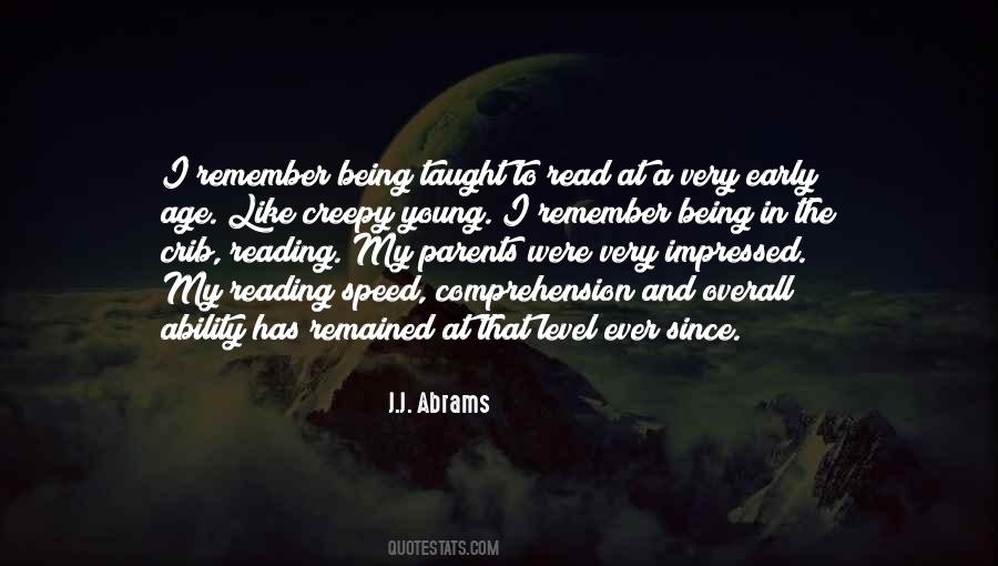 Reading And Comprehension Quotes #377209