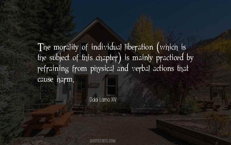 Individual Morality Quotes #756970