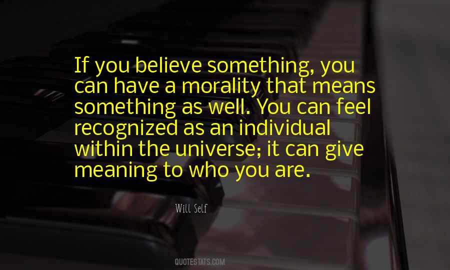 Individual Morality Quotes #816831