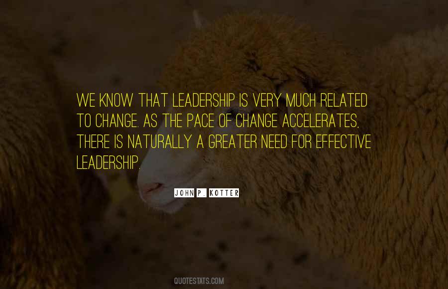 Need For Leadership Quotes #1503654