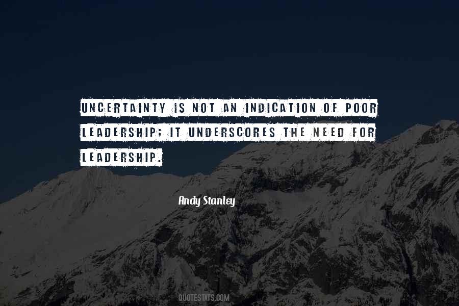 Need For Leadership Quotes #216573