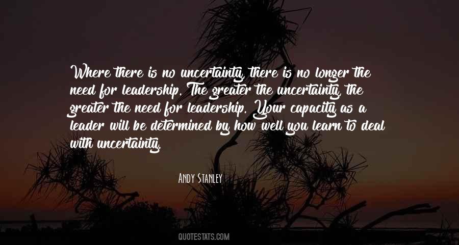 Need For Leadership Quotes #828129