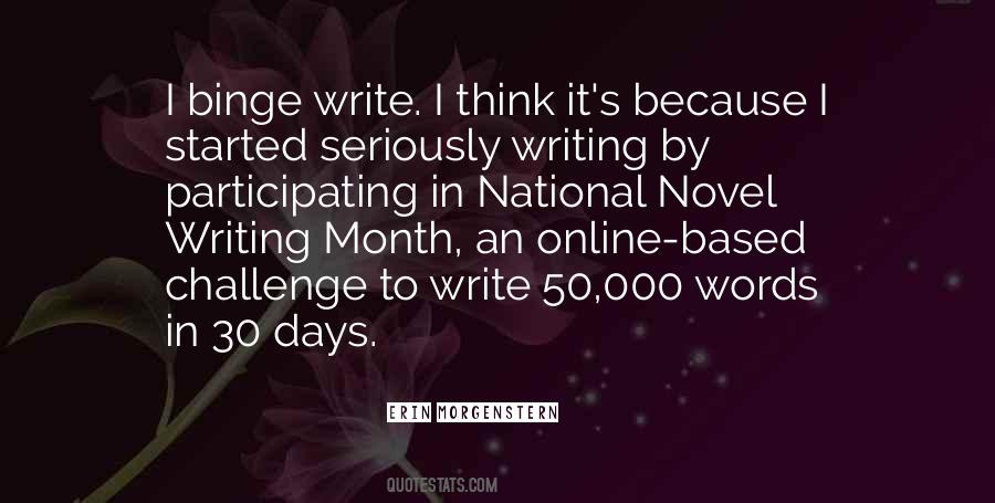 National Novel Writing Month Quotes #800301