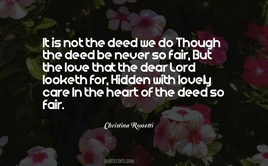 Love Hidden In My Heart Quotes #86819