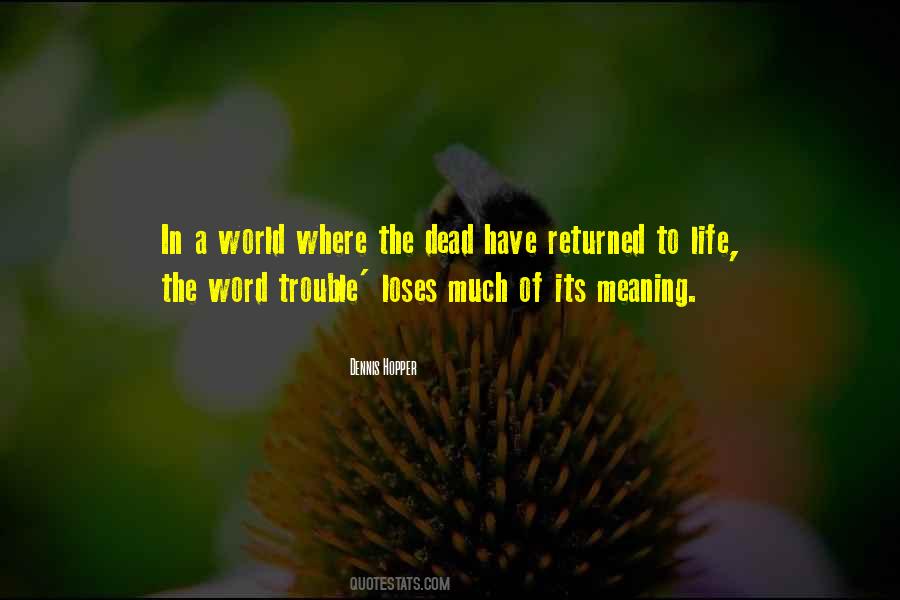 Death Meaning Of Life Quotes #1371698