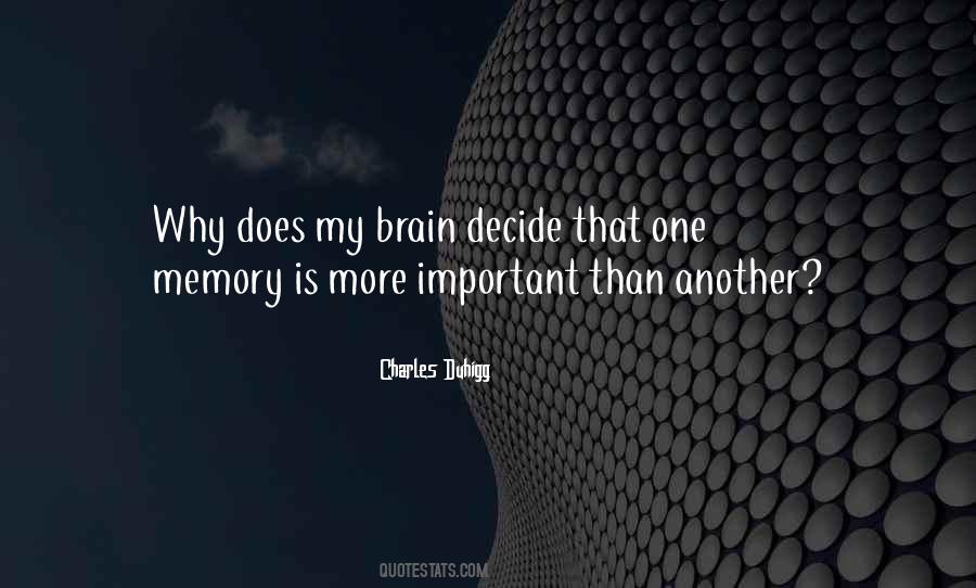 Brain Memory Quotes #1675807