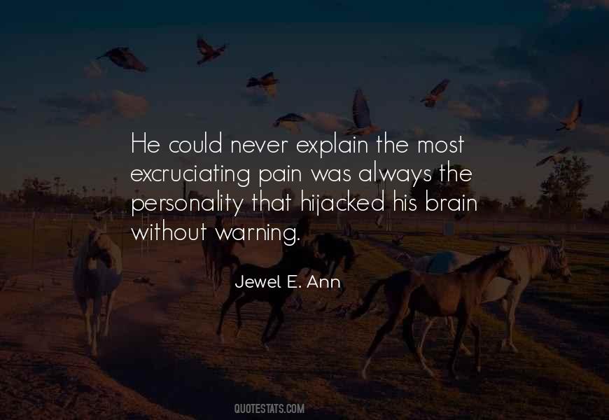 Brain Pain Quotes #1294953