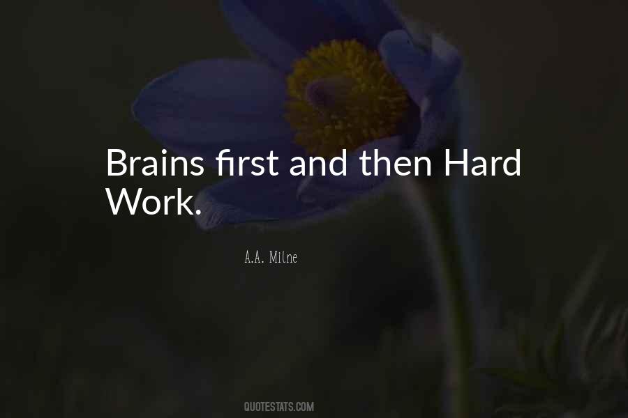 Brain Work Quotes #230367