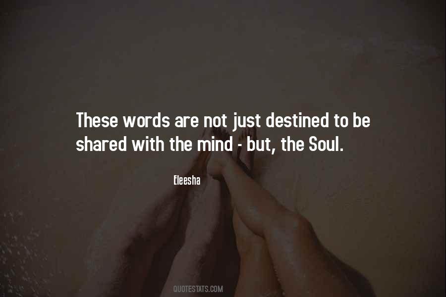 Soul Words Quotes #44127