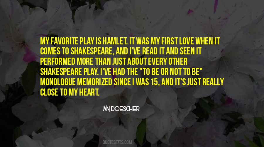 Quotes About Love Hamlet #157689