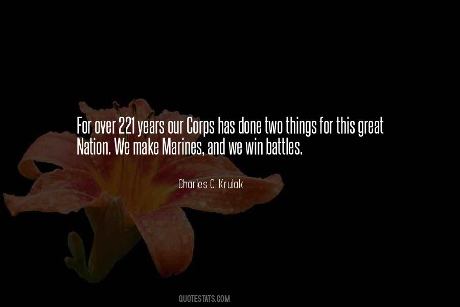 Krulak Charles Quotes #921835