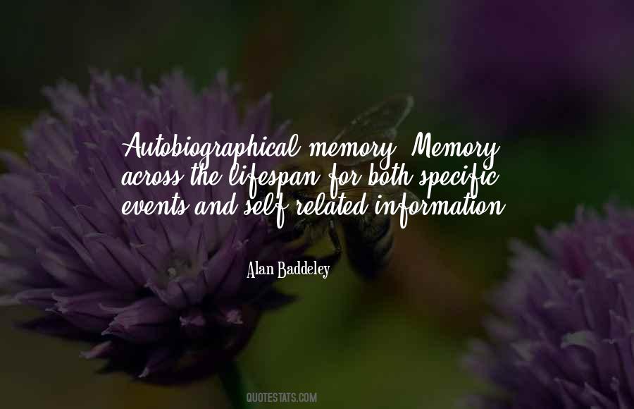 Baddeley Memory Quotes #268202