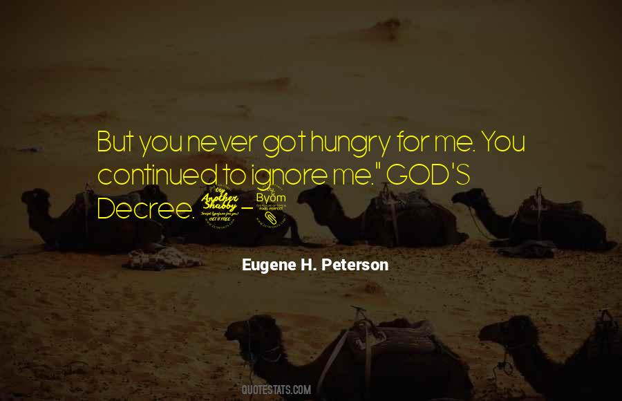 Hungry For God Quotes #250627