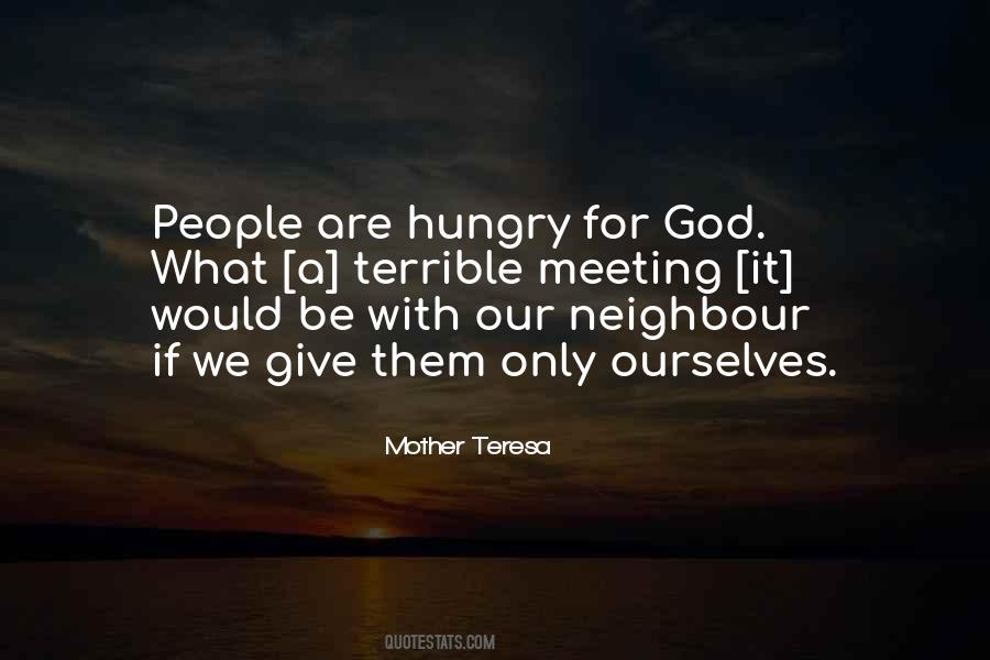 Hungry For God Quotes #383966